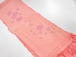 正絹　振袖用　絞り　帯揚げ